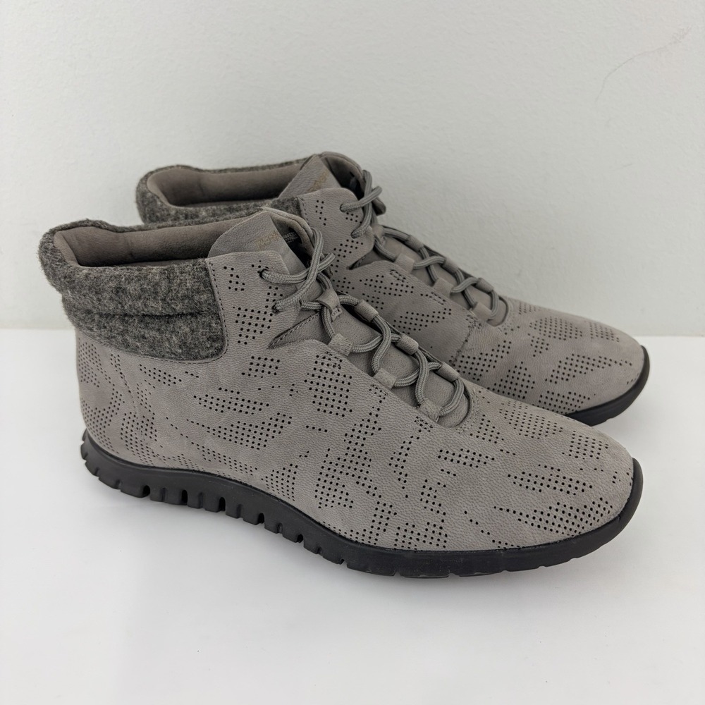 Cole Haan ZerøGrand Grand.OS Suede Booties Gray Women's 5B